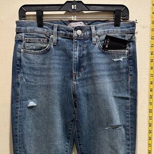 Joe's Jeans Women's Distressed Blue Straight Leg Jeans